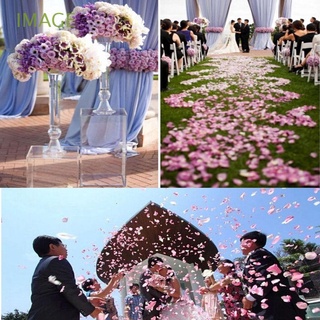 imagen 100pcs dulce amor corazón artesanía boda fiesta tela acolchada hermosa diy 3d flor mesa decoración romántica lanza pétalos de rosa/multicolor