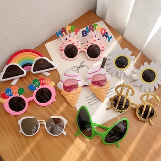 cod estrella popular moda feliz cumpleaños gafas nuevas gafas de fiesta y gafas de sol divertidas gafas de regalo niña promoción