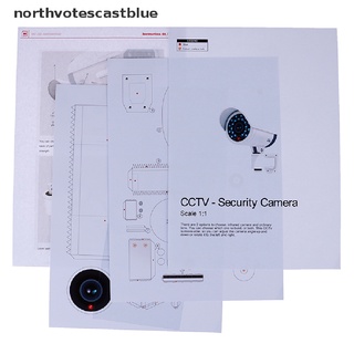 ncvs 1:1 modelo de papel falso seguridad maniquí cámara de vigilancia modelo de seguridad rompecabezas azul