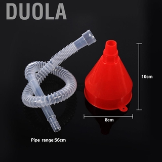 Duola Red Filling Funnel Plastic Oil Durable Compact for Water Gas Liquid (4)
