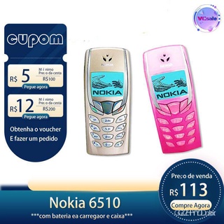autêntico vendendo em estoque auténtico venta en stockbrand nuevo nokia 6510 clásico teléfono móvil móvil teléfono inteligente