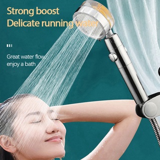 Xiaoman cintura de mano presurizada filtro de ducha de tres velocidades interruptor de parada de agua boquilla de ducha de baño hogar cabeza de ducha cuento