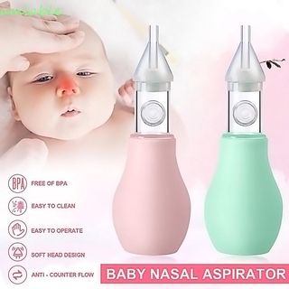 amiable nuevo aspirador de nariz de seguridad de moco absorbente nasal aspirador de silicona rosa moda bebé médico cuidado del bebé nariz limpiador/multicolor (1)