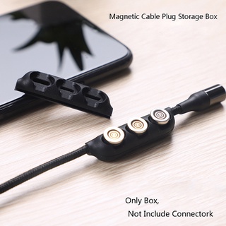 {FCC} Caja de enchufe de Cable magnético cargador enchufes Micro USB tipo C conector caja de almacenamiento