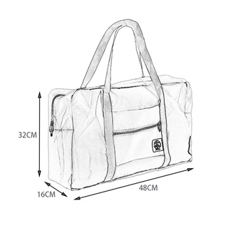 Mod plegable bolsa de almacenamiento impermeable bolsa de equipaje de viaje bolsa de la compra de los hombres de las mujeres 09-28 (7)