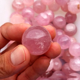 Bola De Cristal Rosa Natural Esfera Feng Shui Adorno Decoración Diámetro 20 ~ 22mm atoz365mall (5)