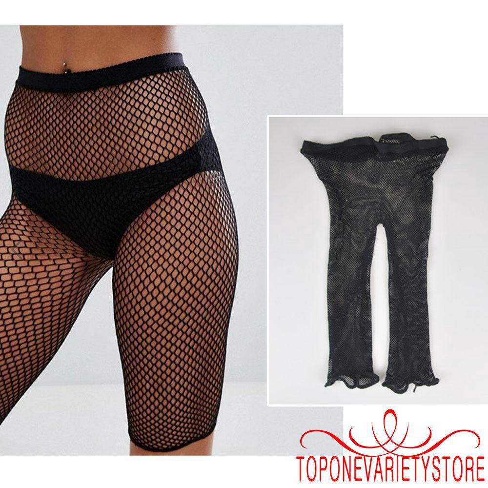 Pantalones Capris de malla deportiva para mujer h: Sexy/pantalones cortos de ciclismo/calzados