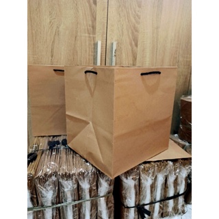 Pxl X T 23x21x21 bolsa de papel caja de arroz bolsa de papel artesanal marrón (2)