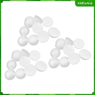 [XMFETKAL] 30Pcs Half Foam Balls - Smooth Round Polystyrene Foam Balls, Semicircle Foam, Hollow Half Balls, Foam Balls for Craft,