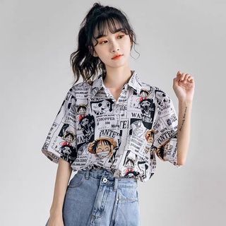 Blusa de las mujeres diseño sentido nicho de manga corta nuevo estilo 2021 verano delgado versión coreana suelta de dibujos animados impresión top trend