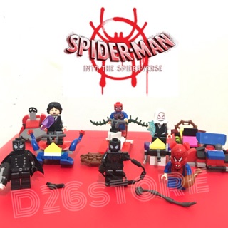 Spiderman en la escuadra de Spider Verse Marvel Spider Man Lego minifiguras juguetes