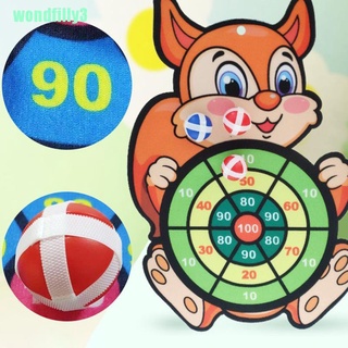 wondfilly3 1pc Kindergarten Throwing Sticky Ball Target Dartboard Boards Toys Indoor Sports DSCS