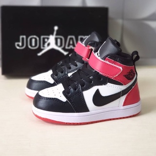 Nike Jordan niños zapatos negro blanco rojo importación calidad casual/tenis zapatos/zapatos de niños