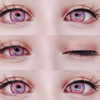Lentes de Contacto Multicolor Violeta Cosplay Pupilentes Anime Girl (1)