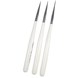🅗🅡 3Pcs Nail Art Brush Liner Drawing Pen Manicure Tool Set Kit (4)