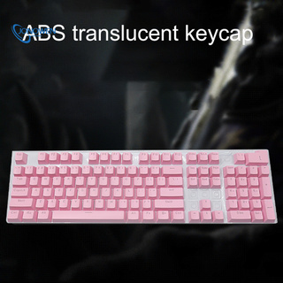 Jonowen 104Pcs Anti-skid Backlit ABS Keycaps Mechanical Keyboard Key Caps for PC Computer