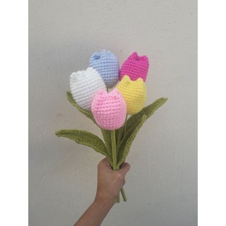 Ramo tulipanes a crochet (3)
