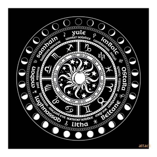 attack 60x60cm adivinación altar oracle tarjeta mantel juego de mesa fortune astrología tela de franela decoración del hogar