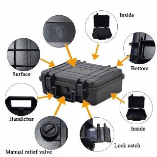 ABS Tactical Tool box + Sponge Waterproof Box Shockproof Sealed Safety Case Dry box Camera Lens box (5)
