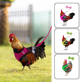 andfindgi correa colorida para aves de corral, correa de seguridad para el pecho, transpirable para patio trasero