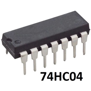 Compuerta lógica 74HC04 Inversora inverter DIP14 (compatible con 74LS04)