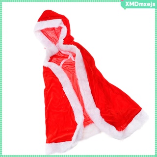 [mxejs] disfraz de invierno de navidad para mujer, año nuevo, santa, capa roja con capucha