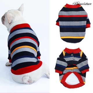 Sh abrigo De invierno con rayas coloridas Para mascotas/perros/invierno