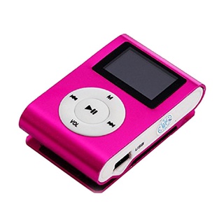 [snapstar] Metal Clip Digital Mini MP3 Player With LCD Screen Support TF Card USB 2.0