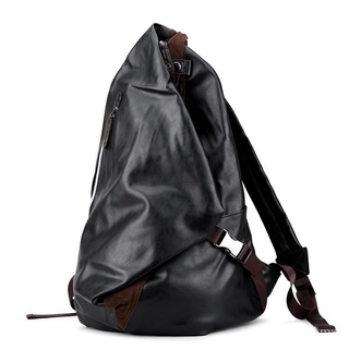 marca para hombre suave de cuero de la pu mochila para viaje casual de los hombres mochila de cuero travle mochila negro mochila de la escuela