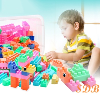 bloques de construcción grandes con estuche de almacenamiento preescolar juguete clásico bloque a granel conjunto para todas las edades compatible con las principales marcas