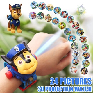 Flash 3D niños de dibujos animados 24 imágenes reloj de proyección con cubierta el vengador patrón de superhéroe para niños