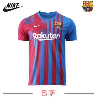 ¡listo Stock! ¡Nike! 21-22 Barcelona Home No. 10 Messi Kit transpirable cómodo transpirable casa fútbol Jersey Jersi campeonato Jersey (1)