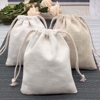 hiroki calcetines/ropa interior con cordón bolsa de almacenamiento para el hogar bolsa de almacenamiento de viaje reutilizable embalaje tela de algodón colgante bolsa organización