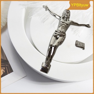 aleación de zinc religioso jesús figura modelo arte decorativo crucifijo pared cruz accesorios regalo 12 cm de altura sala de estar oficina