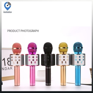 [6.6] micrófono de mano para Karaoke inalámbrico KTV/bocina con LED (9)