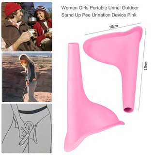 Eternidades mujeres niñas orinal portátil al aire libre Stand Up Pee dispositivo de micción rosa