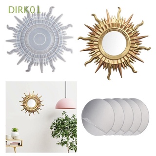 DIRK01 Epoxy Resin Hanging Ornaments DIY Crafts Casting Tool Wall Decoration Moon Home Decor Mirror Sun Crystal Silicone Mold