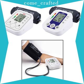 [come_crafted] Monitor automático Digital de presión arterial máquina de brazo superior de gran manguito LCD blanco (9)