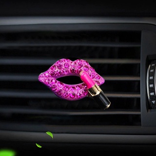 Car Perfume Clip Creative Diamond Red Lips Car Air Conditioning Air Outlet Aromatherapy Clip Car Interior Accessories Decoration