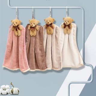 brroa toalla absorbente de animales de dibujos animados/toalla de oso/toalla absorbente para lavar manos/toalla para pañuelo