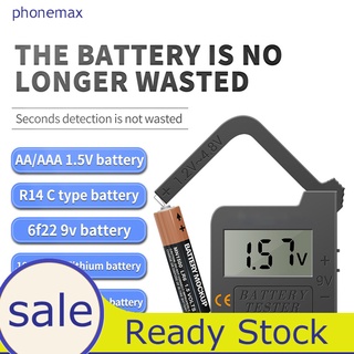 <Phonemax> 168MAX probador de voltaje de batería portátil de alta precisión Mini tamaño Universal de la capacidad de la batería probador para la batería (1)