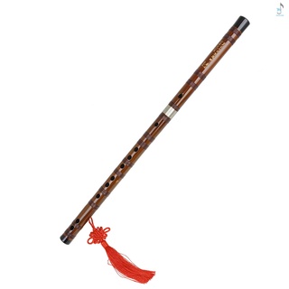 Llavero De Flauta De bambú Tradicional china hecha a mano Instrumento hecho a mano con nudo chino bolso De almacenamiento Para Chil