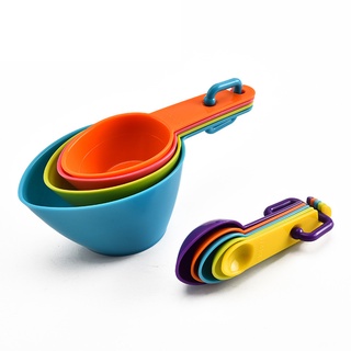 Cuchara de plástico para hornear pasteles diy con escala creativa de Color cuchara medidora de cocina herramientas para hornear (6)