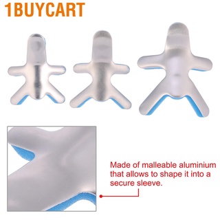 1buycart 3 tamaños de sapo de aluminio para dedos, férula maleable, soporte de recuperación