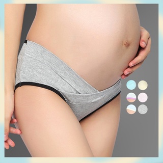 Pregnant women's underwear low waist lace traceless antibacterial cotton