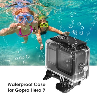 Ele* carcasa impermeable subacuática para cámara deportiva Gopro Hero 9