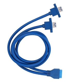 Dual 2 Port USB 3.0 Front Panel Extension Cable A Type Female (2)