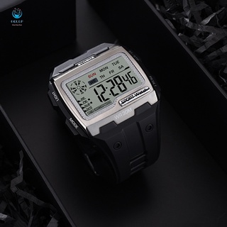 Men's Sports Electronic Watch Square Large Screen Display Luminous Waterproof Multi Function Outdoor Sports Watch (3)