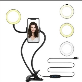 Aro de luz 9 cm/selfie/tik tok/con soporte para celular