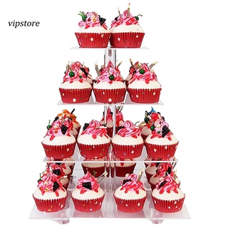 [vip] torre de exhibición de 4 niveles para tartas, disco, ecológico, para bodas (3)